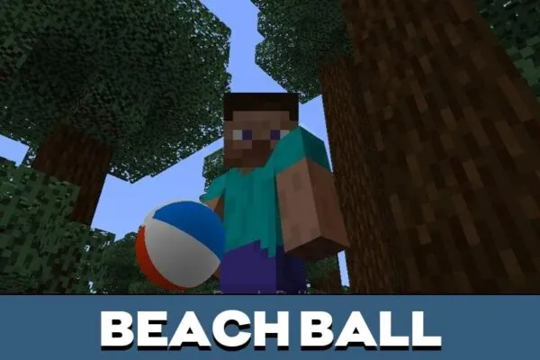 Beach Ball from Ball Mod for Minecraft PE