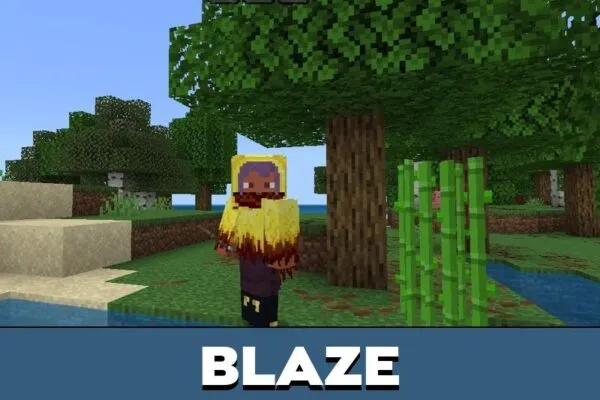 Blaze from Mantles Mod for Minecraft PE