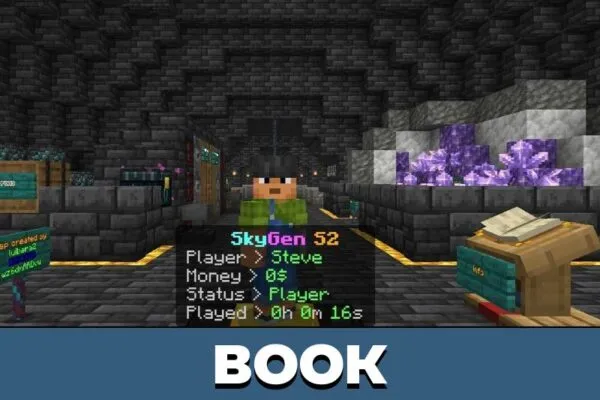 Book from SkyGen Map for Minecraft PE