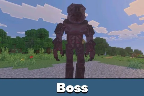 Boss from Cave Dweller Mod for Minecraft Bedrock