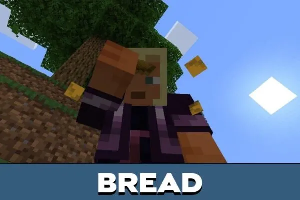 Bread from Eating Animation Texture Pack for Minecraft PE