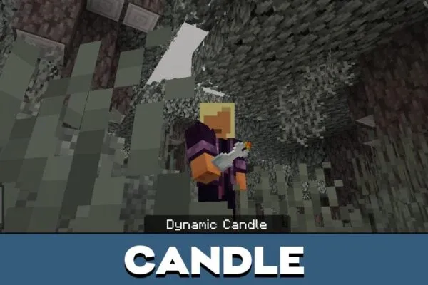 Candle from Crazy Tools Mod for Minecraft PE