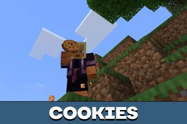 Cookies from Eating Animation Texture Pack for Minecraft PE