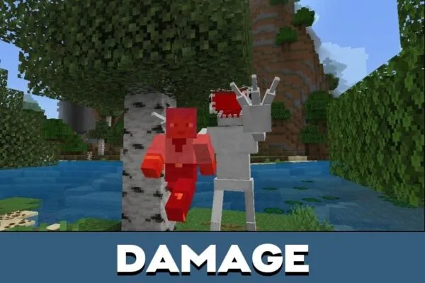 Damage from Gore Wraith Dweller Mod for Minecraft PE
