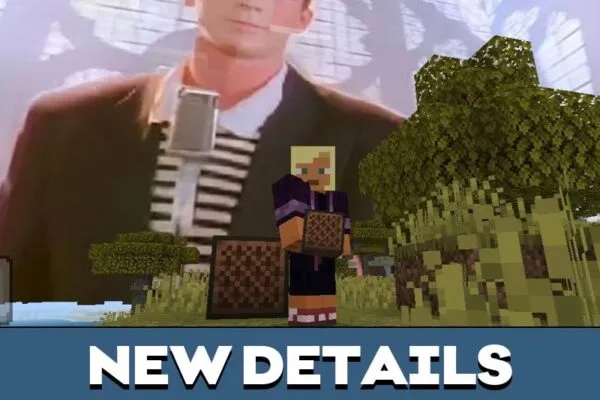 Details from Rickroll Mod for Minecraft PE