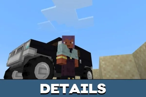 Details from US Army Car Mod for Minecraft PE