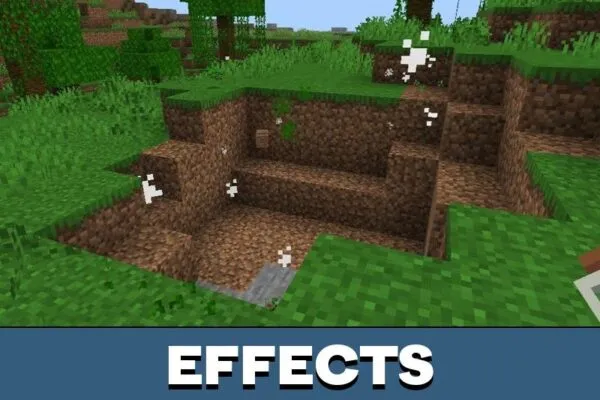 Effects from Mobs in Bottles Mod for Minecraft PE