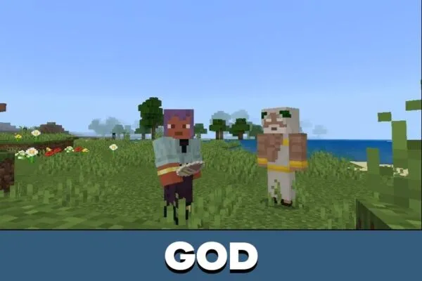 God from Noob Mod from Minecraft PE