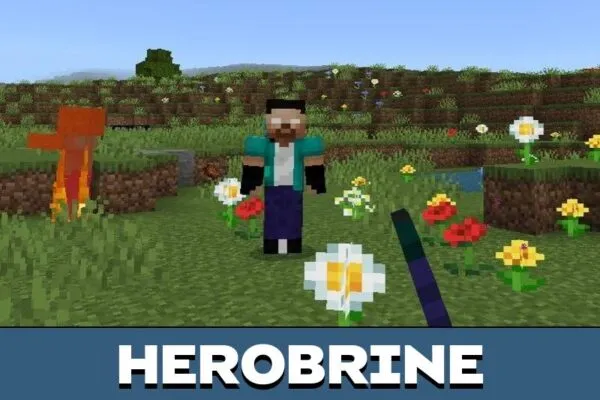 Herobrine from Noob Mod from Minecraft PE