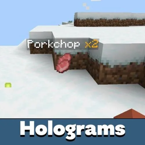 Holograms Mod for Minecraft PE
