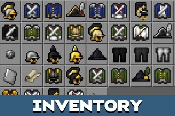 Inventory from Napoleon Mod for Minecraft PE