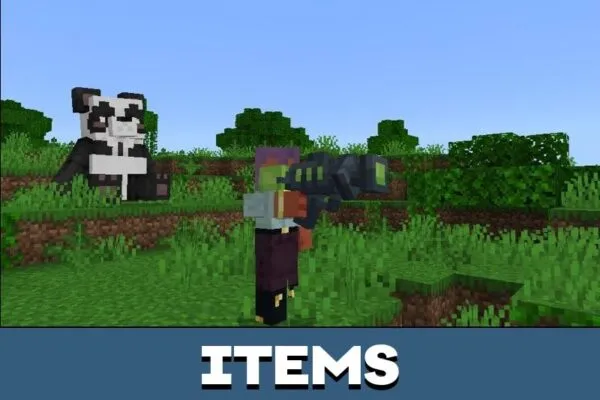 Items from Mobs in Bottles Mod for Minecraft PE