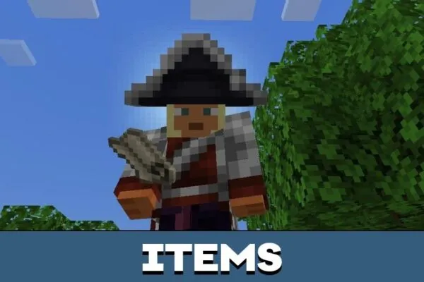 Items from Napoleon Mod for Minecraft PE