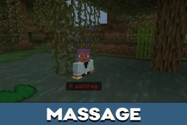 Massage from Gore Wraith Dweller Mod for Minecraft PE