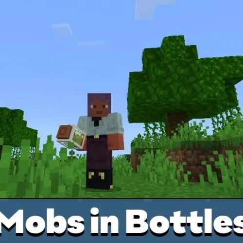 Mobs in Bottles Mod for Minecraft PE