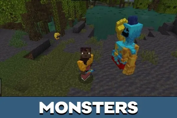 Monsters from Poppy Playtime Mod for Minecraft PE