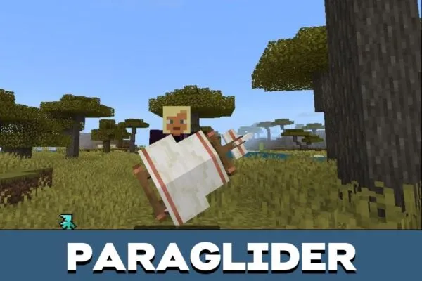 Paraglider from Roll and Stamina Mod for Minecraft PE