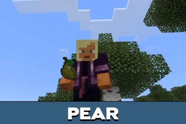 Pear from Fruit Mod for Minecraft PE