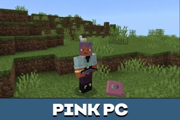 Pink PC from Computers Mod for Minecraft PE