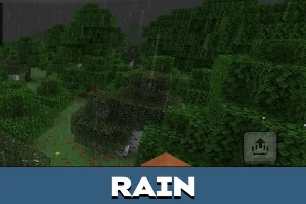 Rain from Extreme Weather Mod for Minecraft PE