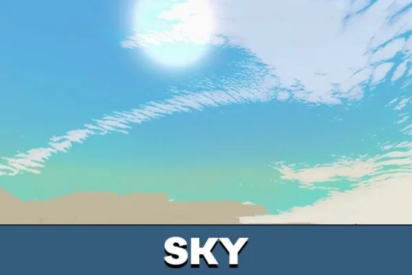 Sky from Foggy Visions Texture Pack for Minecraft PE