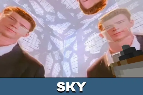 Sky from Rickroll Mod for Minecraft PE