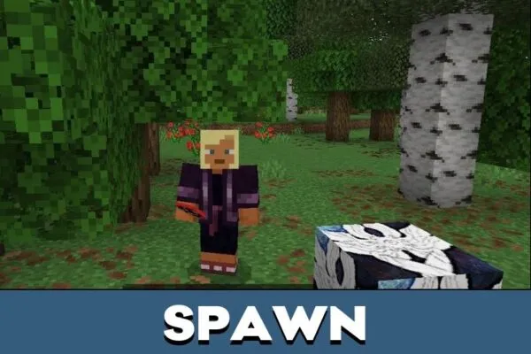 Spawn form Mr Incredible Mod for Minecraft PE