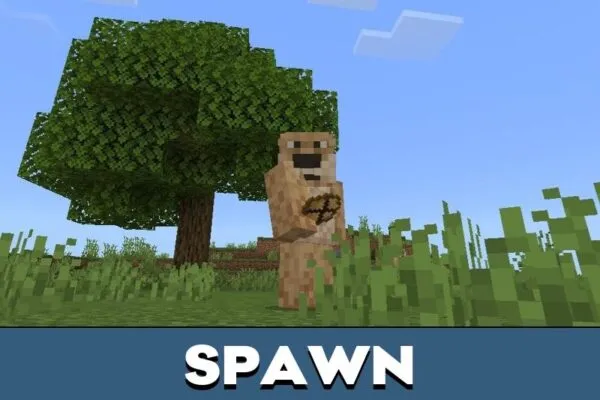 Spawn from Talking Tom mod for Minecraft PE