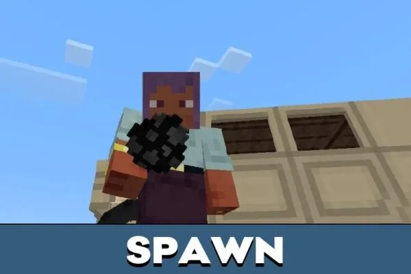 Spawn from US Army Car Mod for Minecraft PE