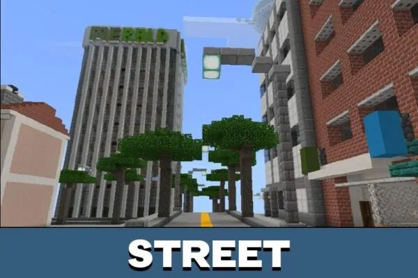Street from Twennywan Map for Minecraft PE