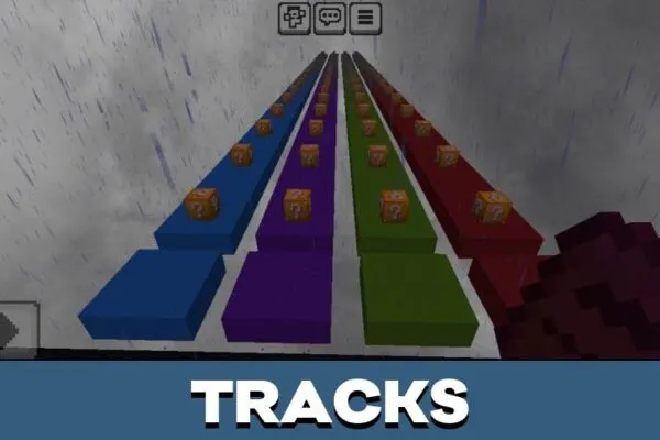 Tracks from Lucky Block Map for Minecraft PE
