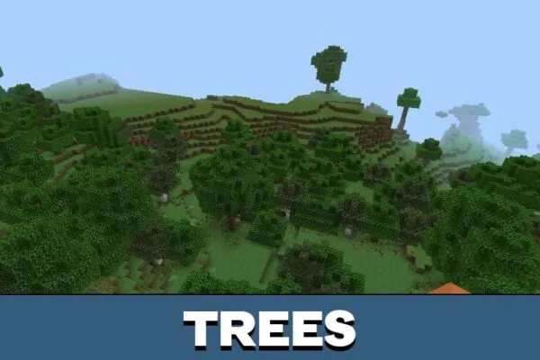 Trees from Farther Horizons Texture Pack for Minecraft PE