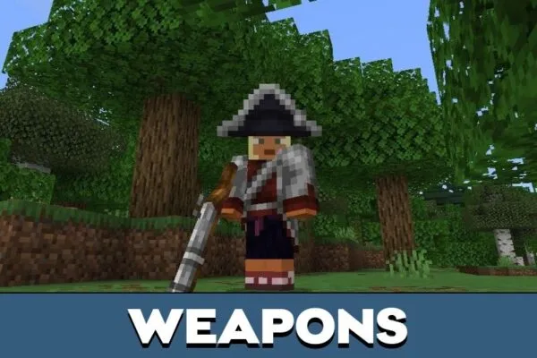 Weapons from Napoleon Mod for Minecraft PE