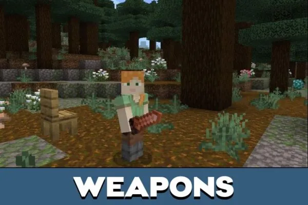 Weapons from TerraNova Mod for Minecraft PE
