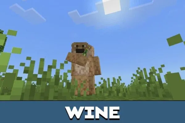 Wine from Talking Tom mod for Minecraft PE