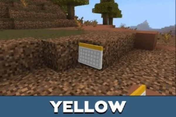 Yellow Calendar Mod for Minecraft PE
