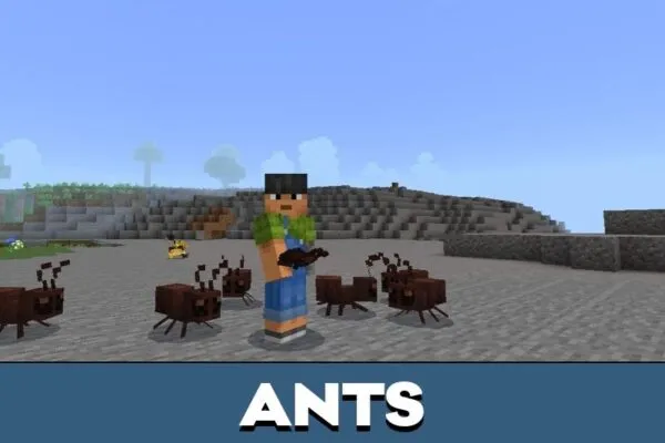 Ants from Naturalist Mod for Minecraft PE