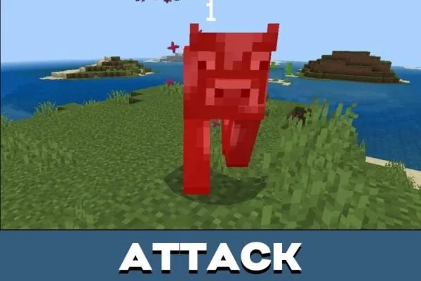 Attack from Damage Effects Mod Minecraft PE