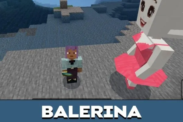 Balerina from Brainrot Mod for Minecraft PE