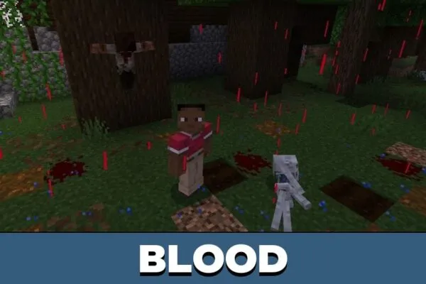 Blood from Death Mansion Map for Minecraft PE