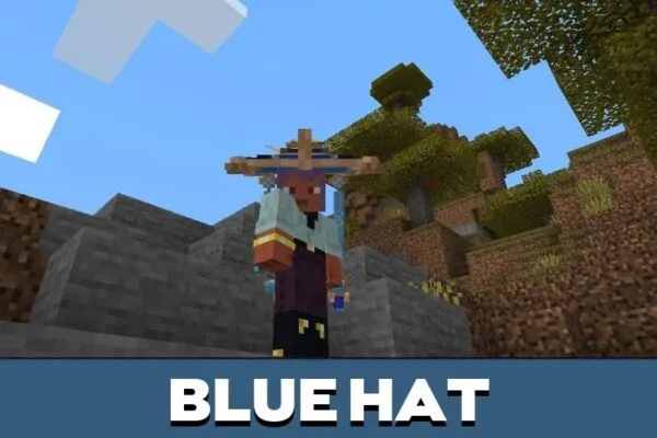 Blue Scaramouche Hat Texture Pack for Minecraft PE