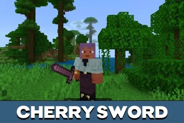 Cherry Sword from Alloys Mod for Minecraft PE