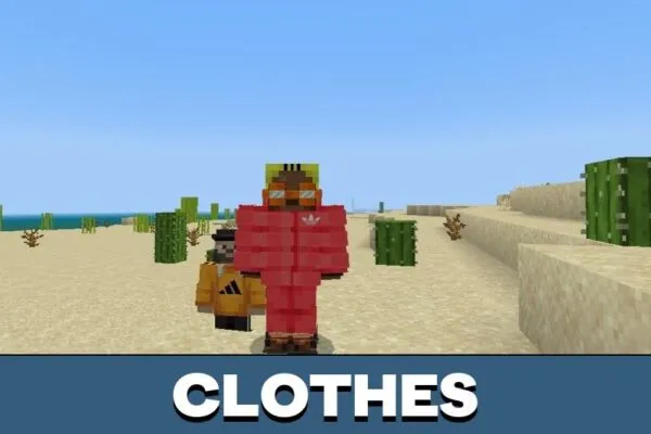 Clothes from Adidas Mod for Minecraft PE