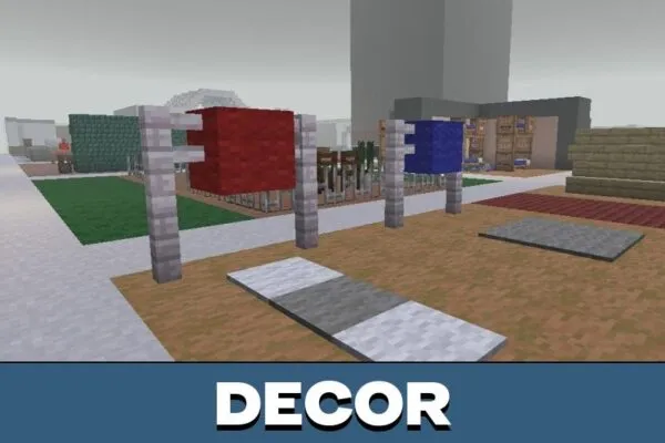 Decor from IKEA 3008 Closing Time Map for Minecraft PE