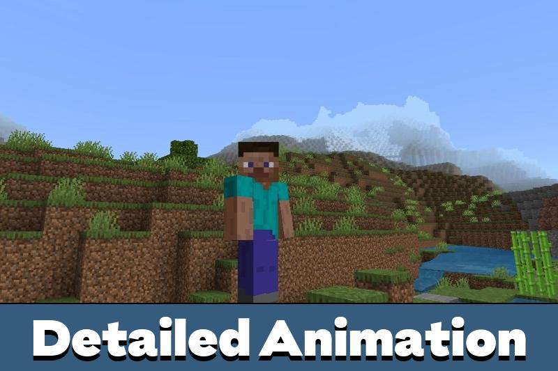 Download Detailed Animations Texture Pack for Minecraft Bedrock