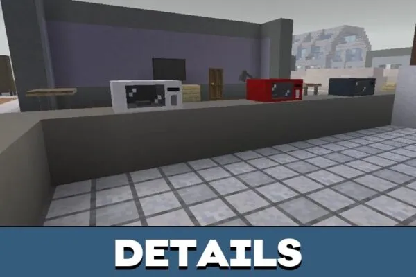 Details from IKEA 3008 Closing Time Map for Minecraft PE