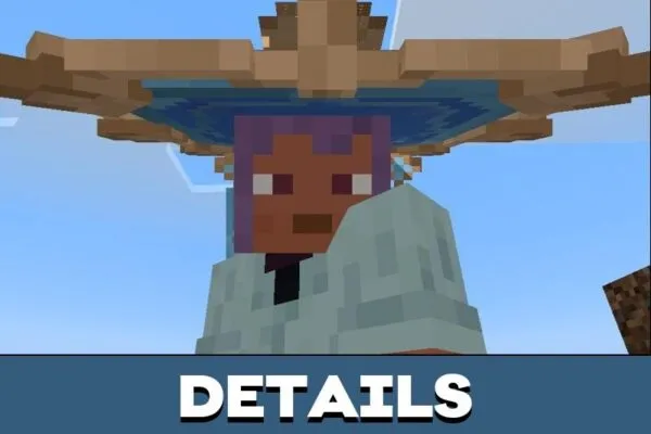 Details from Scaramouche Hat Texture Pack for Minecraft PE