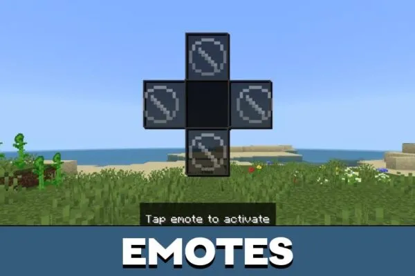 Emotes from Dark Mode Texture Pack for Minecraft PE