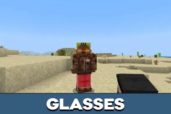 Glasses from Adidas Mod for Minecraft PE