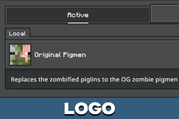 Logo from Pigman Texture Pack for Minecraft PE